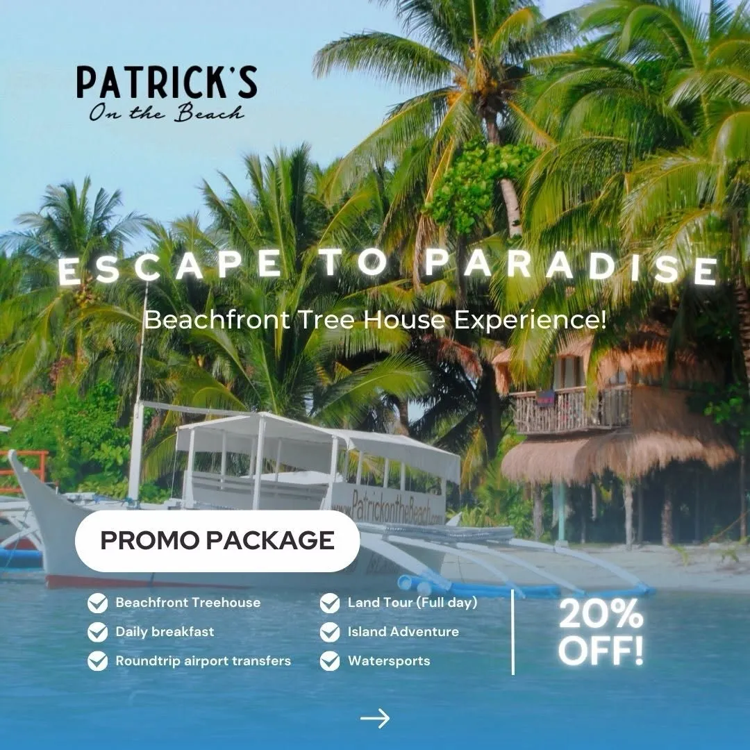Escape to Paradise package: the Beachfront Tree House at Patrick's on the Beach, Siargao