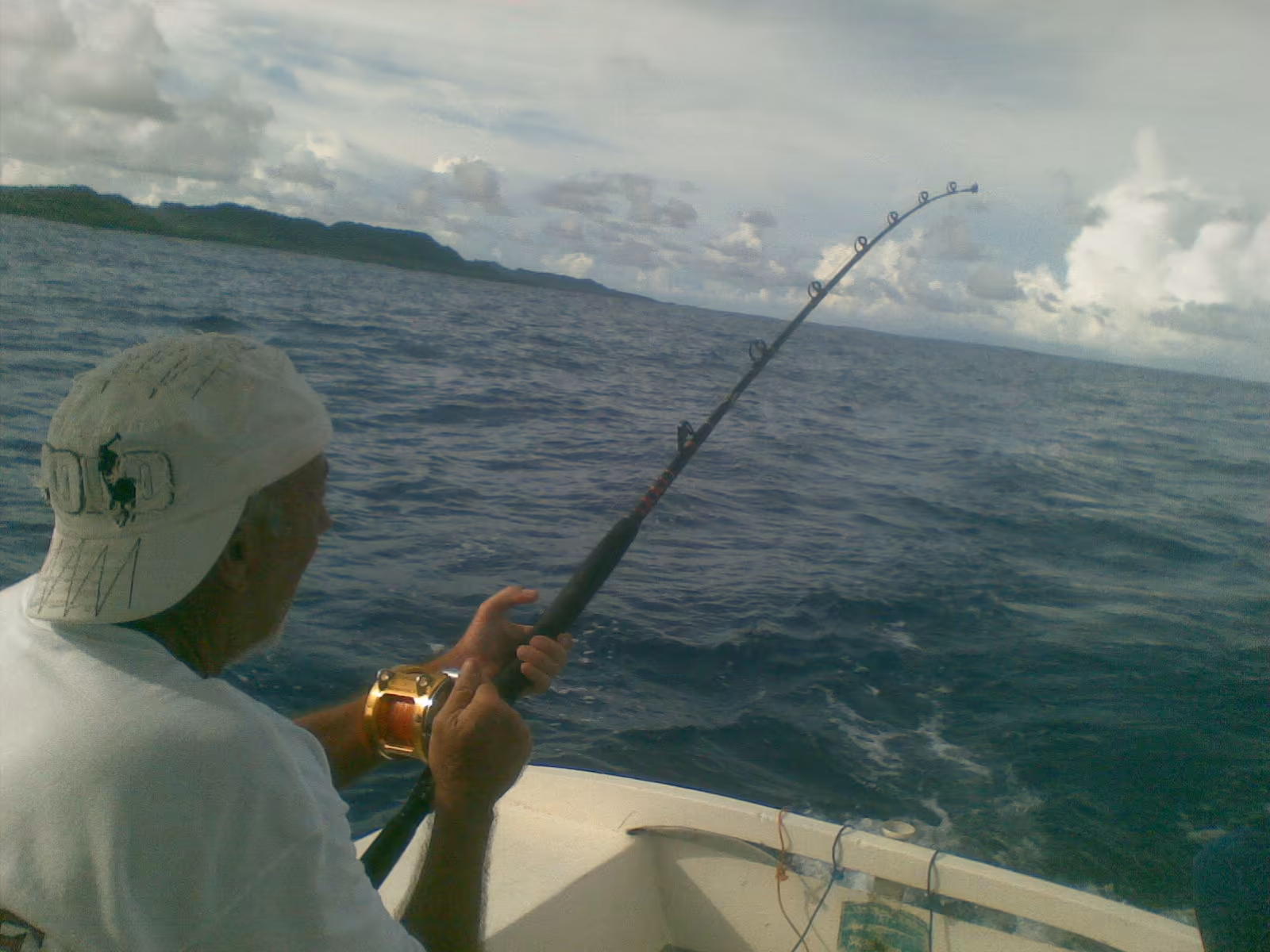 Deep sea fishing trip with Patrick's on the Beach in the waters off Siargao Island