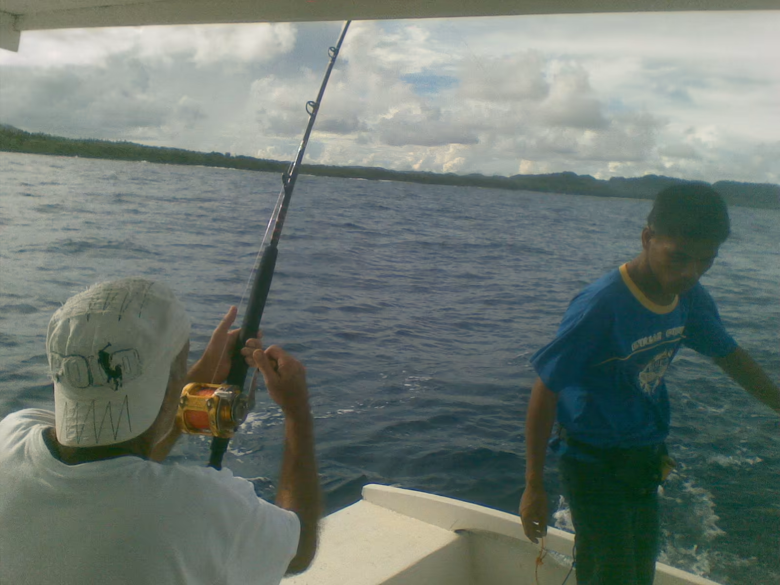 Deep sea fishing trip with Patrick's on the Beach in the waters off Siargao Island