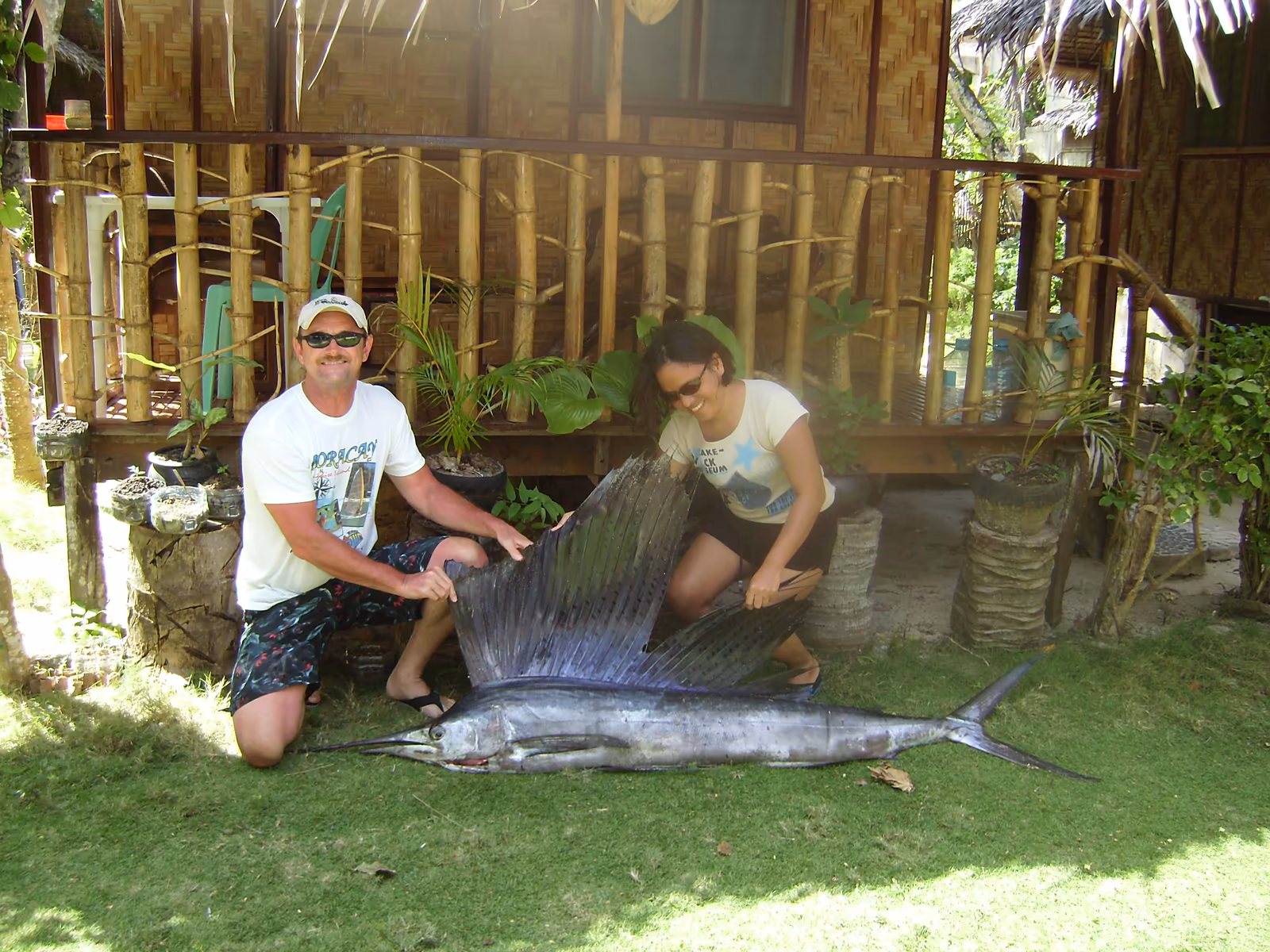 Deep sea fishing trip with Patrick's on the Beach in the waters off Siargao Island