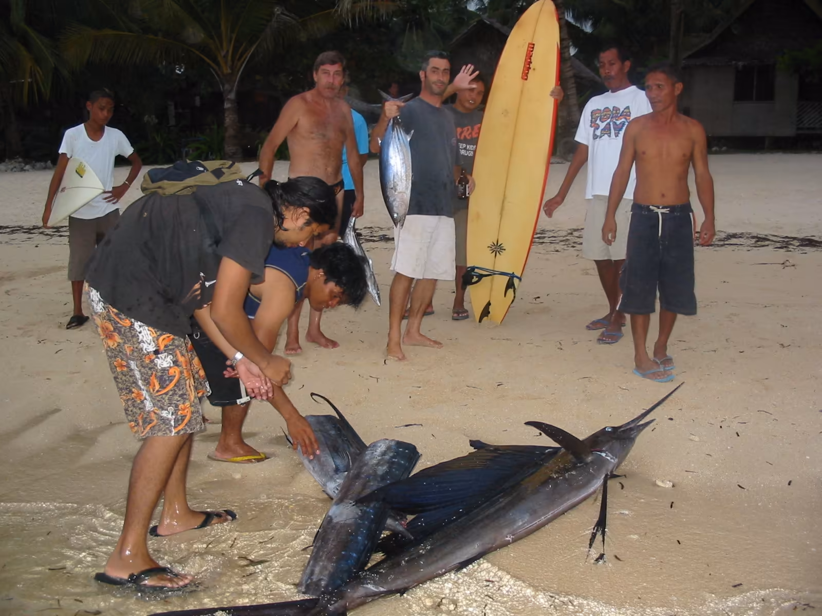 Deep sea fishing trip with Patrick's on the Beach in the waters off Siargao Island