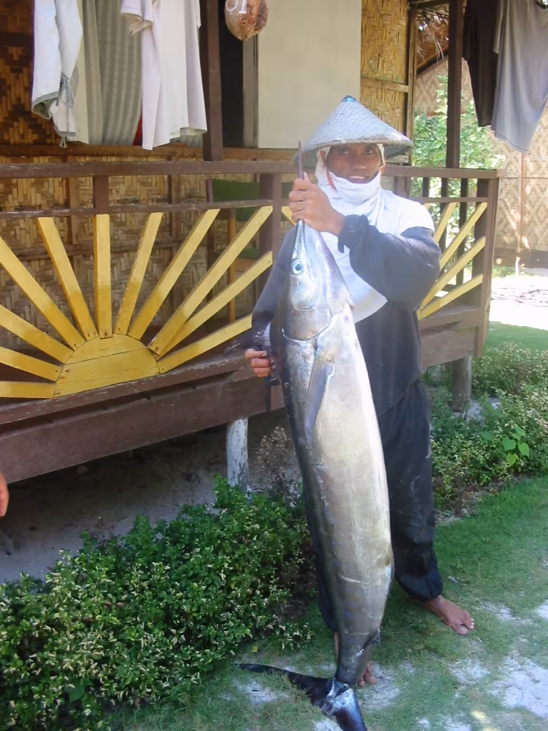 Deep sea fishing action in the Philippine Sea off Siargao