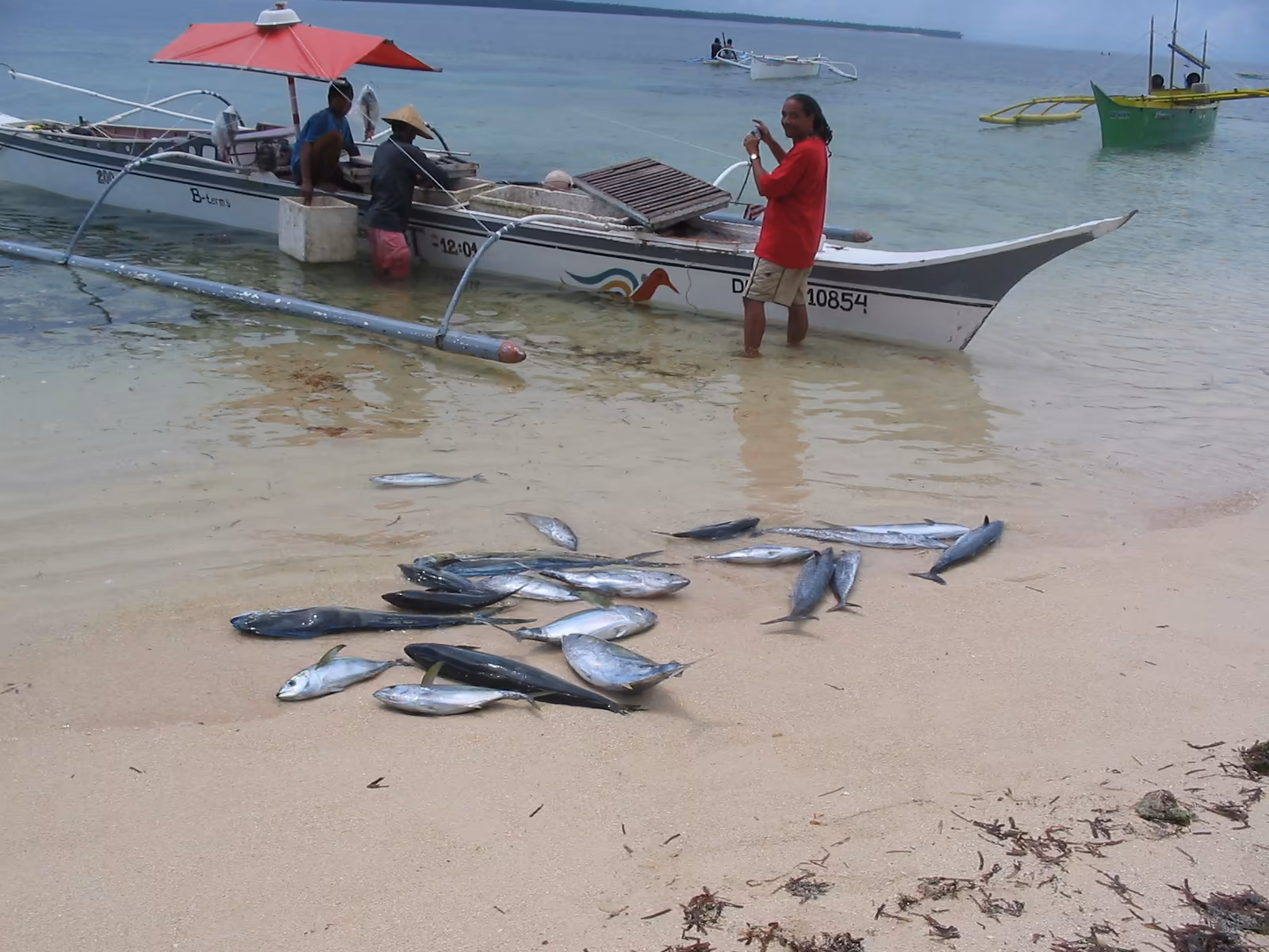 Deep sea fishing trip with Patrick's on the Beach in the waters off Siargao Island