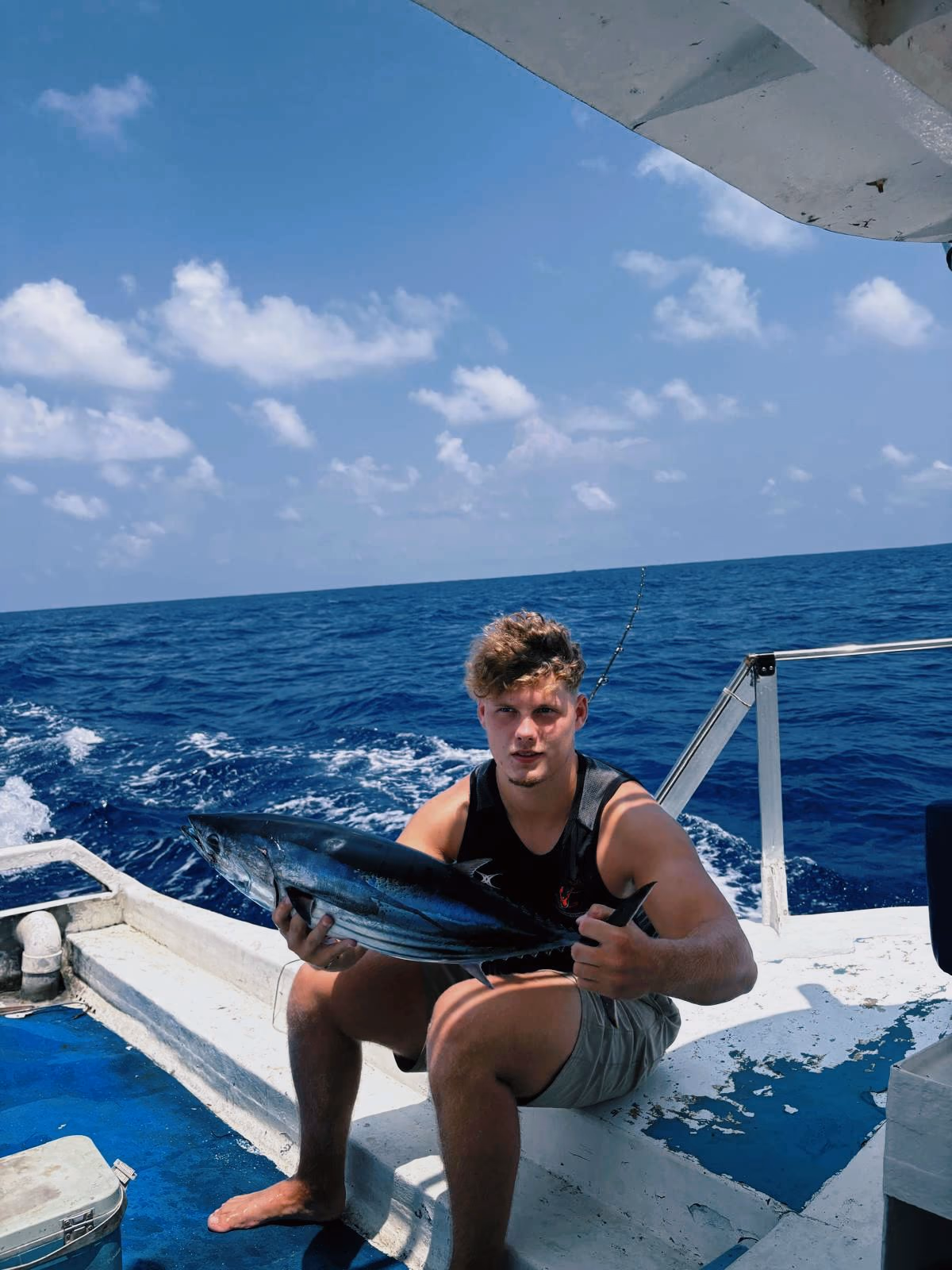Deep sea fishing trip with Patrick's on the Beach in the waters off Siargao Island