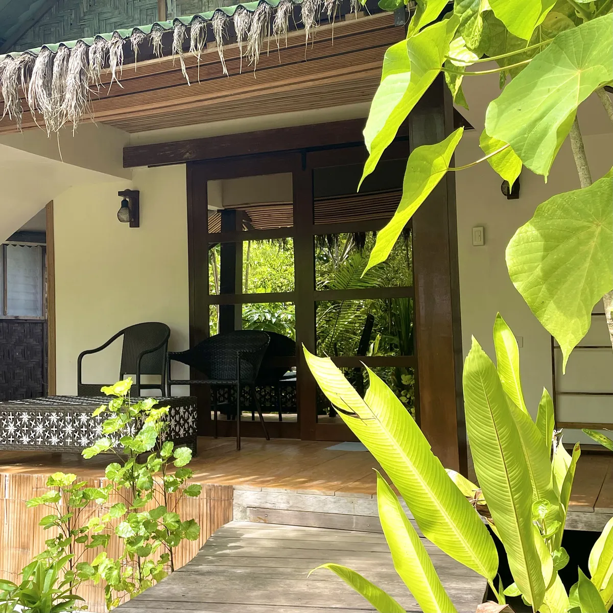 Standard Beachfront Villa beachfront accommodation at Patrick's on the Beach resort, Siargao Island
