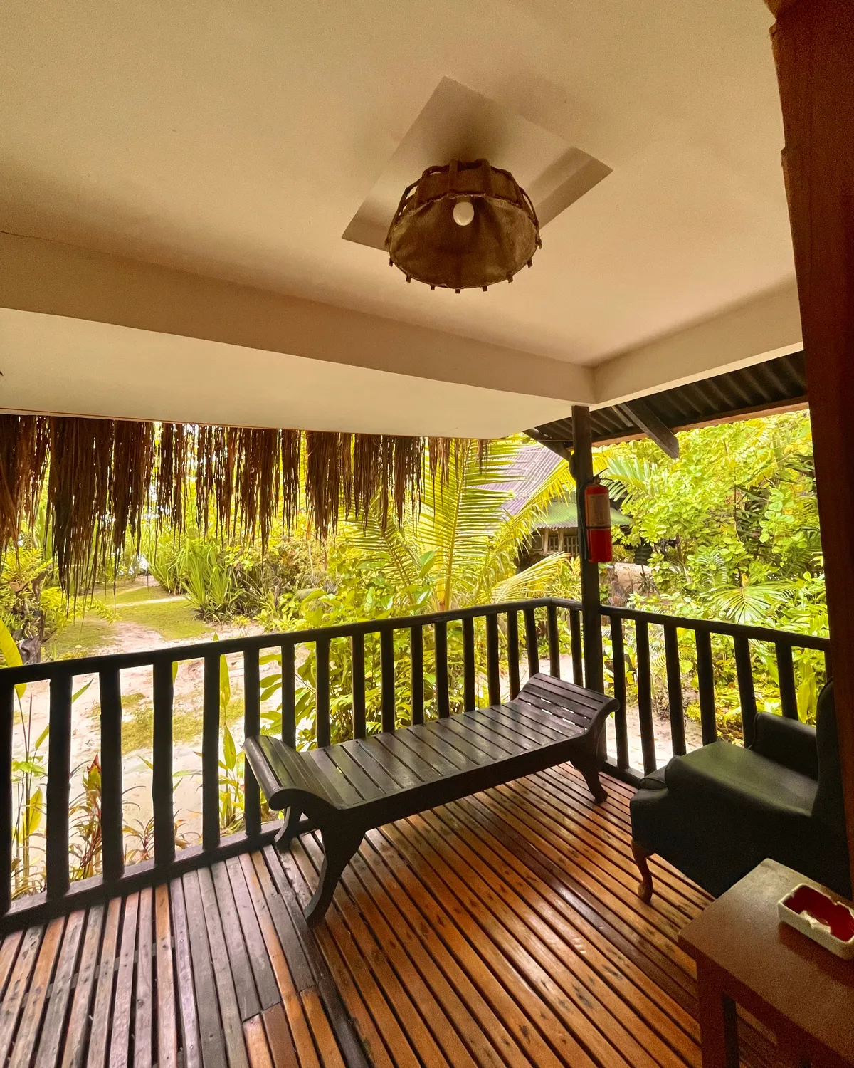 Superior Beach Cottage - Cottage Porch accommodation at Patrick's on the Beach resort, Siargao Island