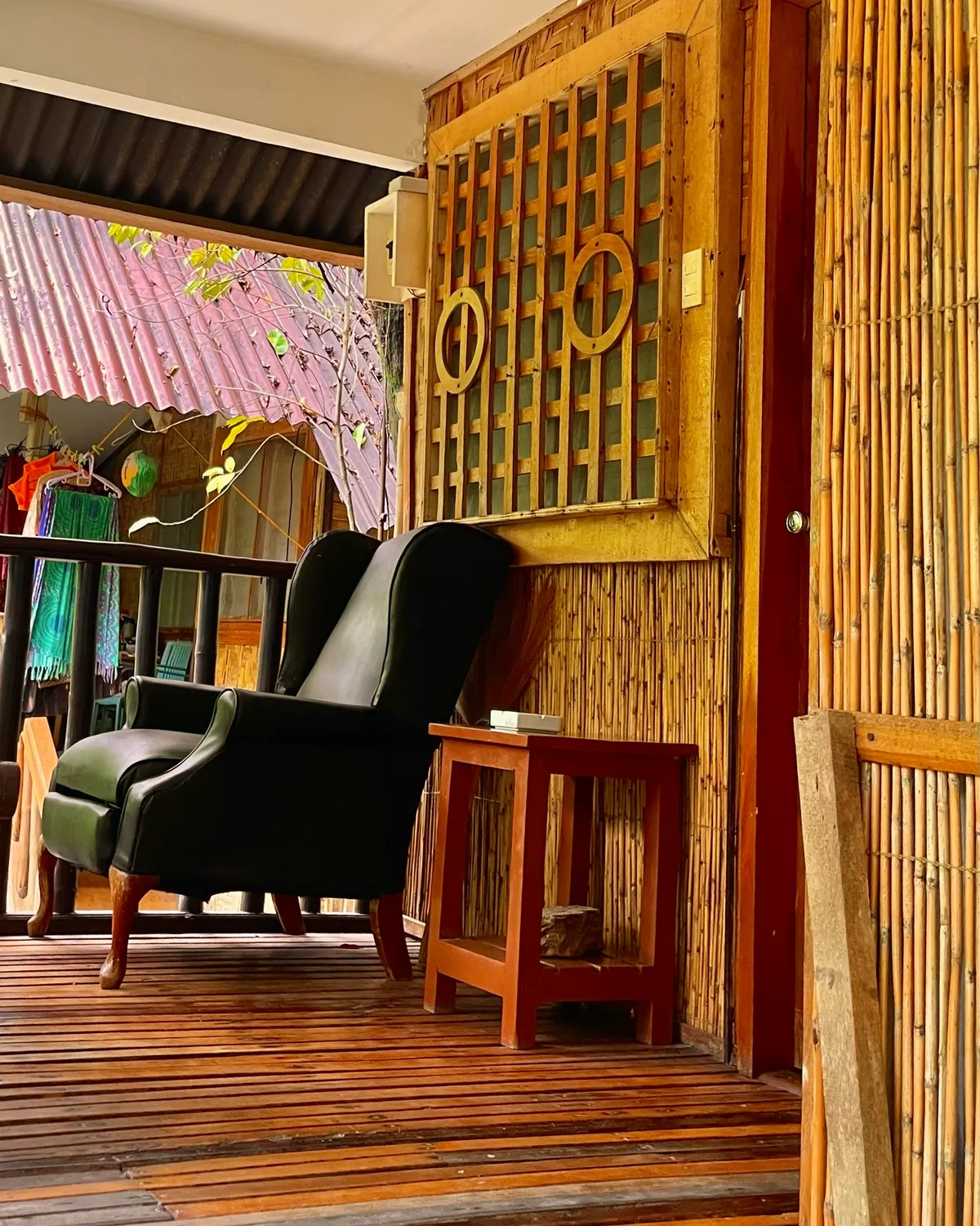 Superior Beach Cottage - Cottage Porch accommodation at Patrick's on the Beach resort, Siargao Island